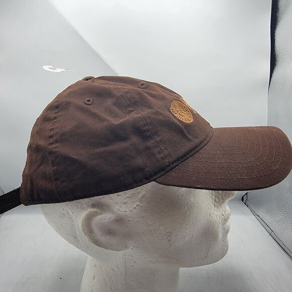 PizzaRev Craft Your Own Brown Baseball Cap Adjustable Strapback Hat - Picture 4 of 9